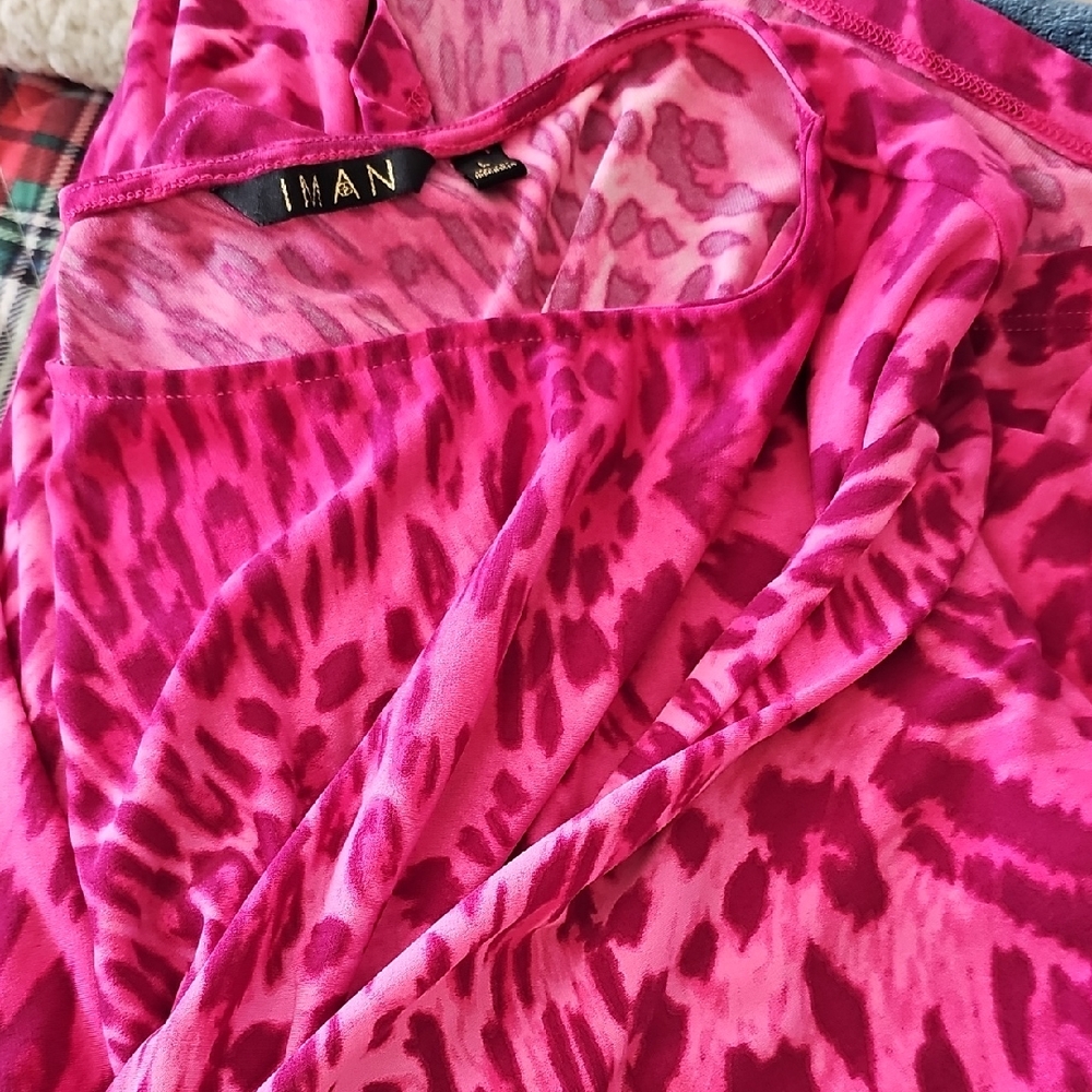 IMAN Vibrant Pink Women's Robe